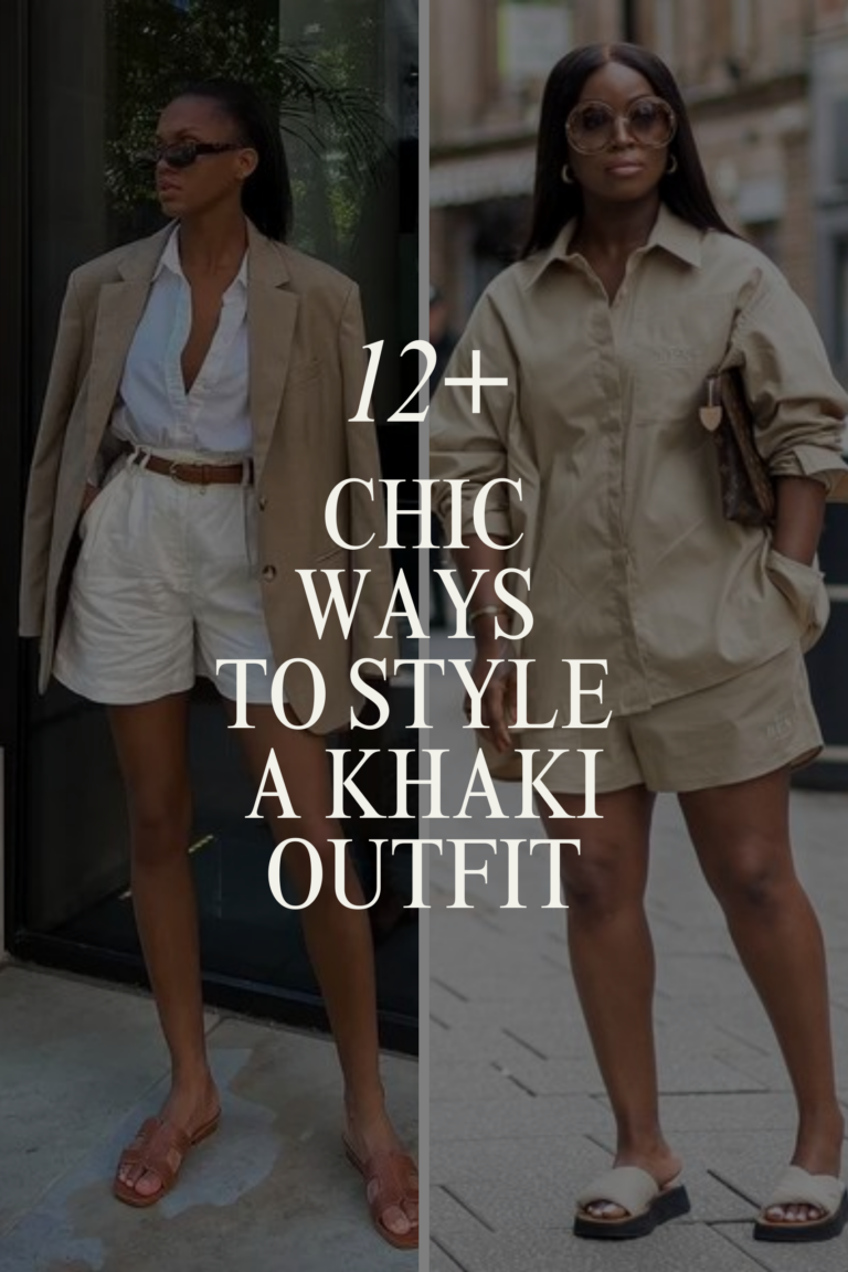 12+ Chic Ways to Style a Khaki Outfit